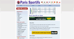 Desktop Screenshot of paris-sportifs.bet-g.com