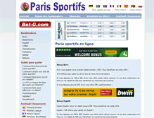 Tablet Screenshot of paris-sportifs.bet-g.com