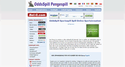 Desktop Screenshot of pengespill.bet-g.com