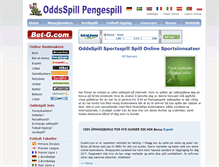 Tablet Screenshot of pengespill.bet-g.com